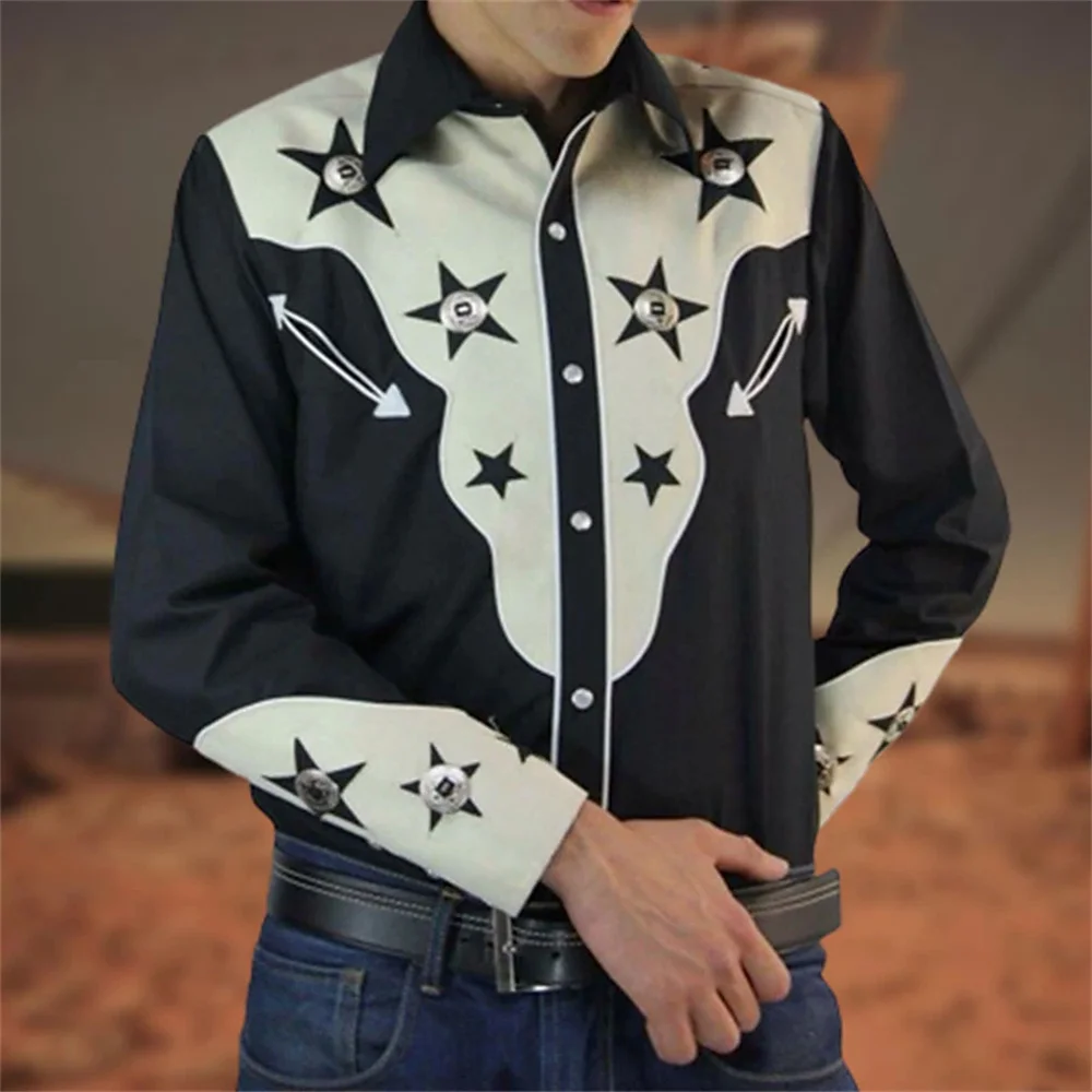 Top Trends: Men's Western Shirt Pattern Printing Snake Pattern 3D Printing Outdoor Street Long Sleeve Button Fashion Designer Clothing 2023 Shoppable Styles - Image 6