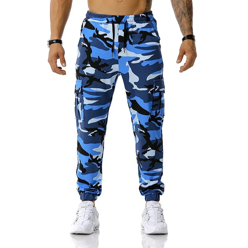 Top Trends: High Quality Men's Outdoor Sport Trouser Casual Cotton Camouflage Cargo Pants Elastic Waist Drawstring Military Tactical Pants Shoppable Styles