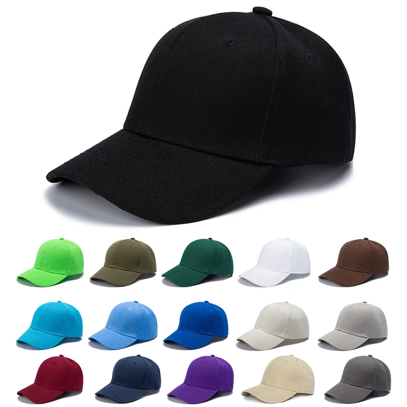 Top Trends: 2023 New Fashion Men's Casual Solid Baseball Cap Embroidery Logo Bonnet Design Text Black Dad Hat Snapback Hats For Men Women Shoppable Styles