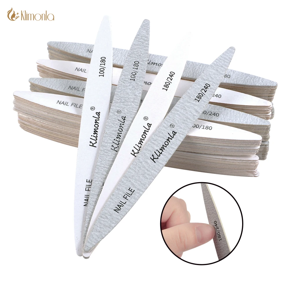 Top Trends: 10Pcs New Designs Washable Nail Files 240 Manicure Nails Tools All For Manicure White And Gray Oval Professional Material Nail Shoppable Styles - Image 2