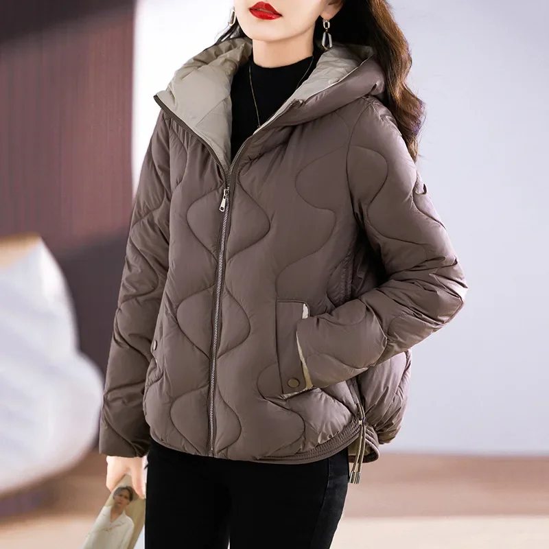 Top Trends: Winner Jackets Warm Coat New Women Clothing Korean Chic Hooded Quilted Jacket Cotton Parkas Harajuku Vintage Streetwear Coat Shoppable Styles