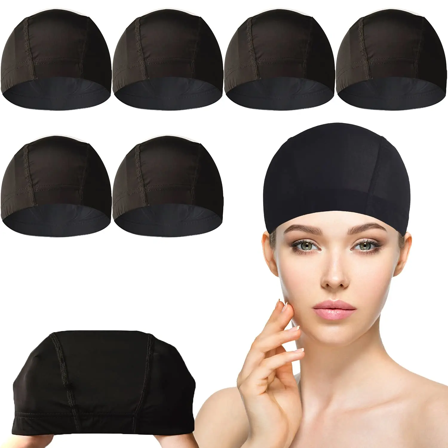 Top Trends: Onyx S M L Xl Wig Dome Caps For Making Wigs Elastic Band For Wigs Hair Net Wig Tools Glueless Wig Cap Wig Liner Cheap Black Wig Shoppable Styles