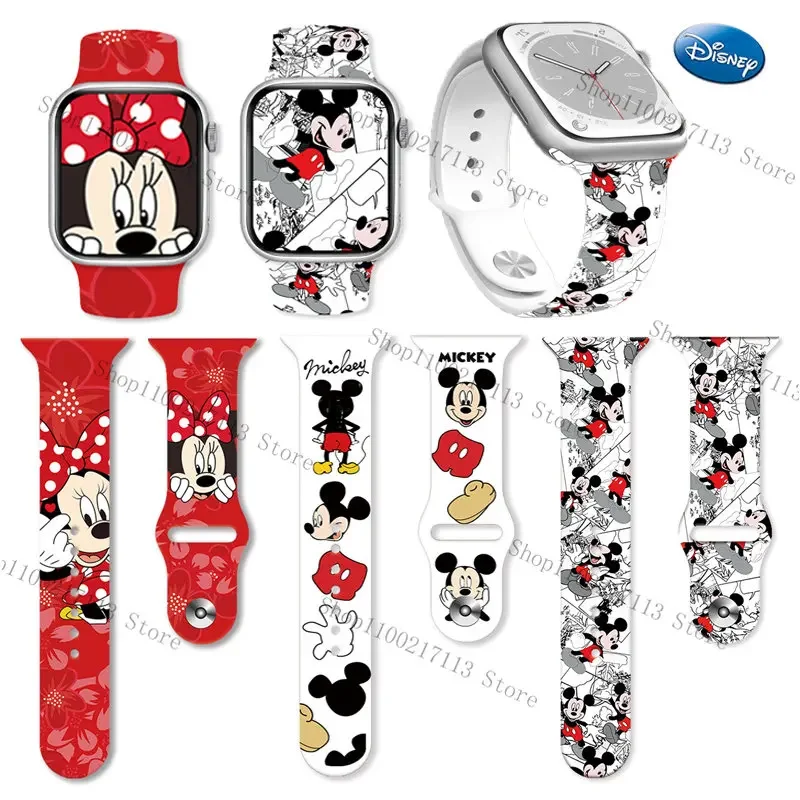 Top Trends: Disney Series Silicone Strap For Iwatch S8765432SE Full Replacement Watch Band Mickey Minnie 38mm 41mm 44mm 45mm Birthday Gifts Shoppable Styles