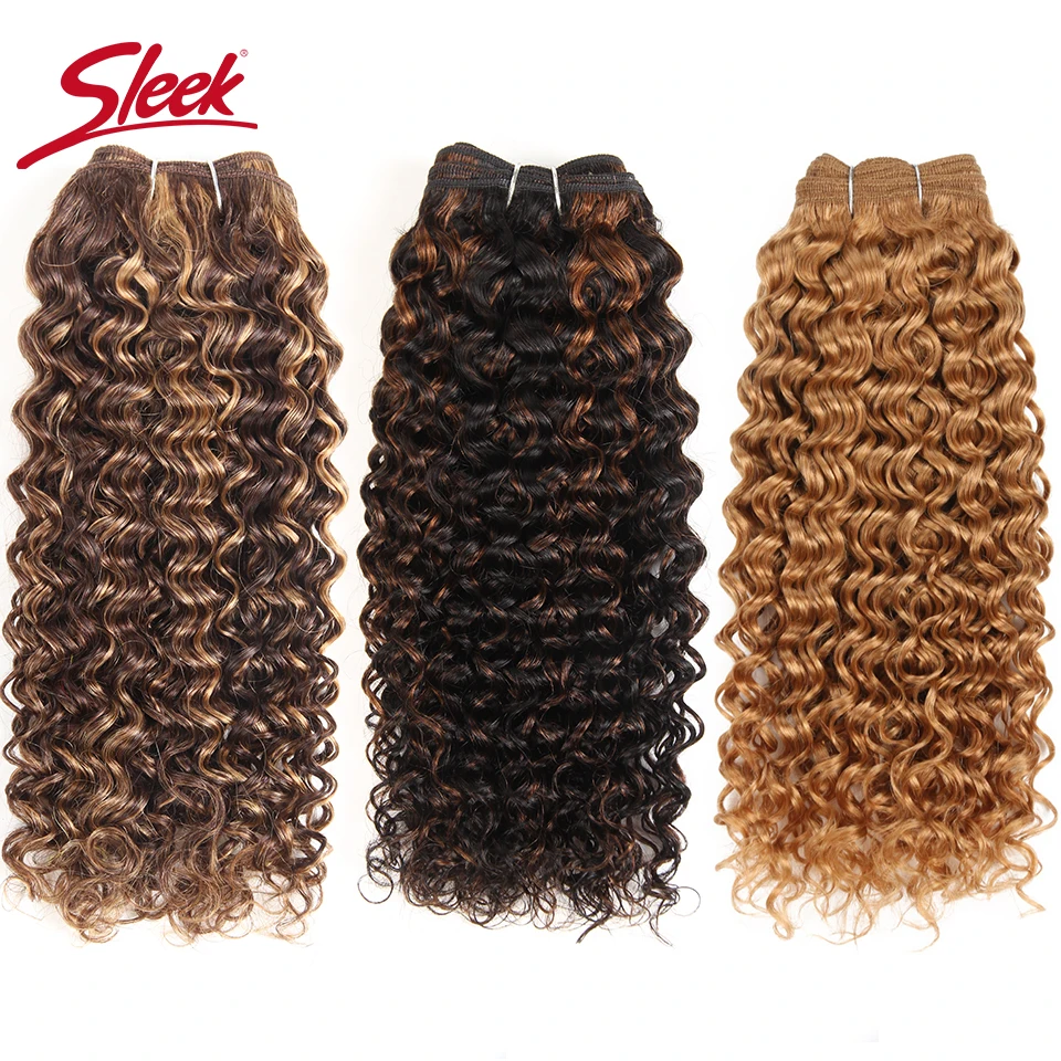 Top Trends: Sleek Brazilian Nature Dream Curl P4 / 27 P1B / 30 Ombre T1B / 30 1B / Pink Red 99J Double Drawn Remy Human Hair Weave Bundles Shoppable Styles