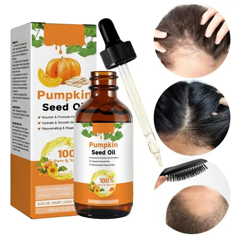 Top Trends: NEW 60ml Hair Growth Pumpkin Seed Oil Body Skin Nourishing Scalp Massage Health Dry Damaged Cracked Repair Nourishing Shoppable Styles