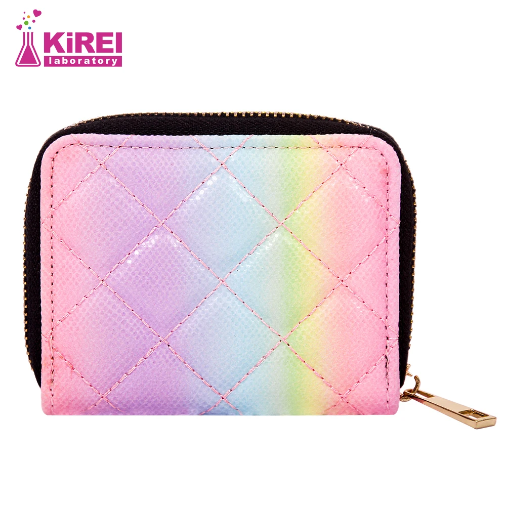 Top Trends: Rainbow Colored Sequins With A Hundred Piece Zero Wallets Cute Girl's Small Short Zipper Multi-card Hand Grab Bag Shoppable Styles