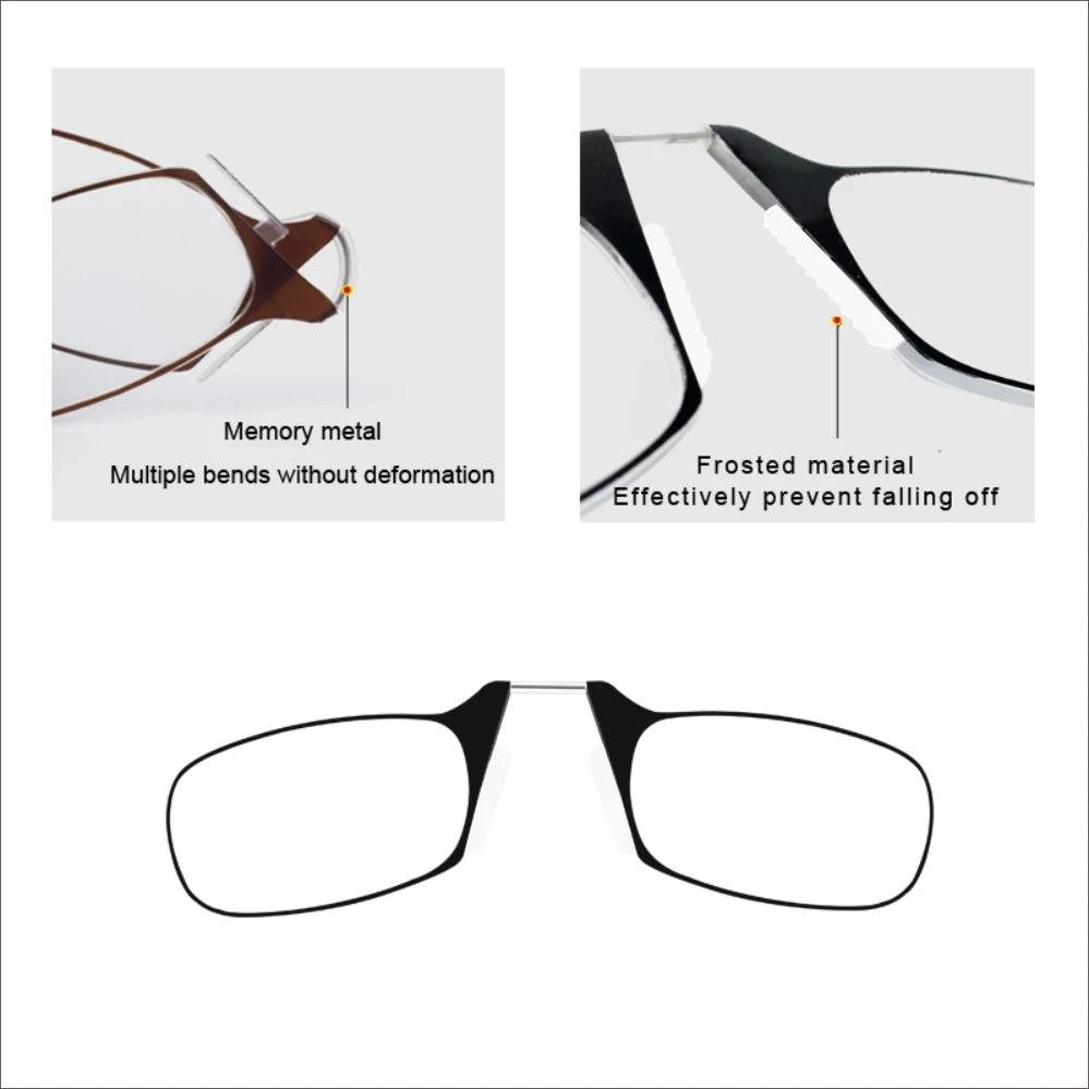 Top Trends: Eyeglasses Without Temples Eyeglasses For Phone Eyeglasses Mens Reading Glasses Womens Fashion Magnifying Glasses Clear Frame Shoppable Styles - Image 4