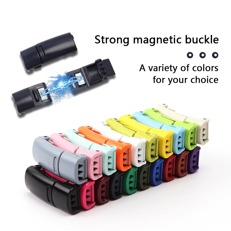 Top Trends: No Tie Shoe Laces Elastic Rainbow Shoelaces Magnetic Metal Lock 1 Second Quick On And Off Lazy Shoes Lace For Sneakers Unisex Shoppable Styles - Image 6