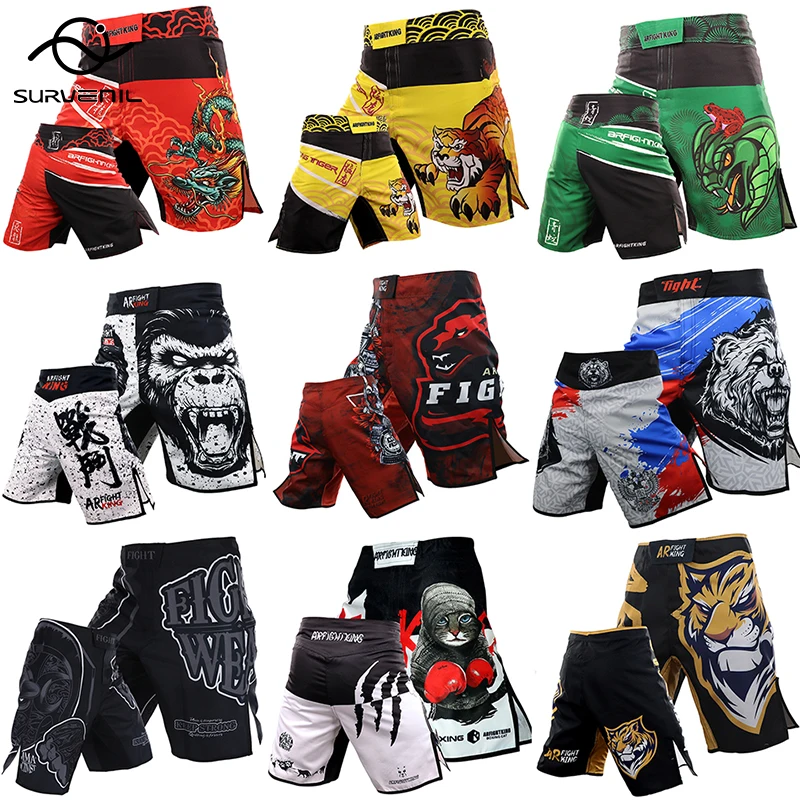 Top Trends: MMA Shorts Tiger Muay Thai Pants For Men Kickboxing Boxing Training Trunks Fitness Gym Mixed Martial Arts Jiu-Jitsu Fight Wear Shoppable Styles