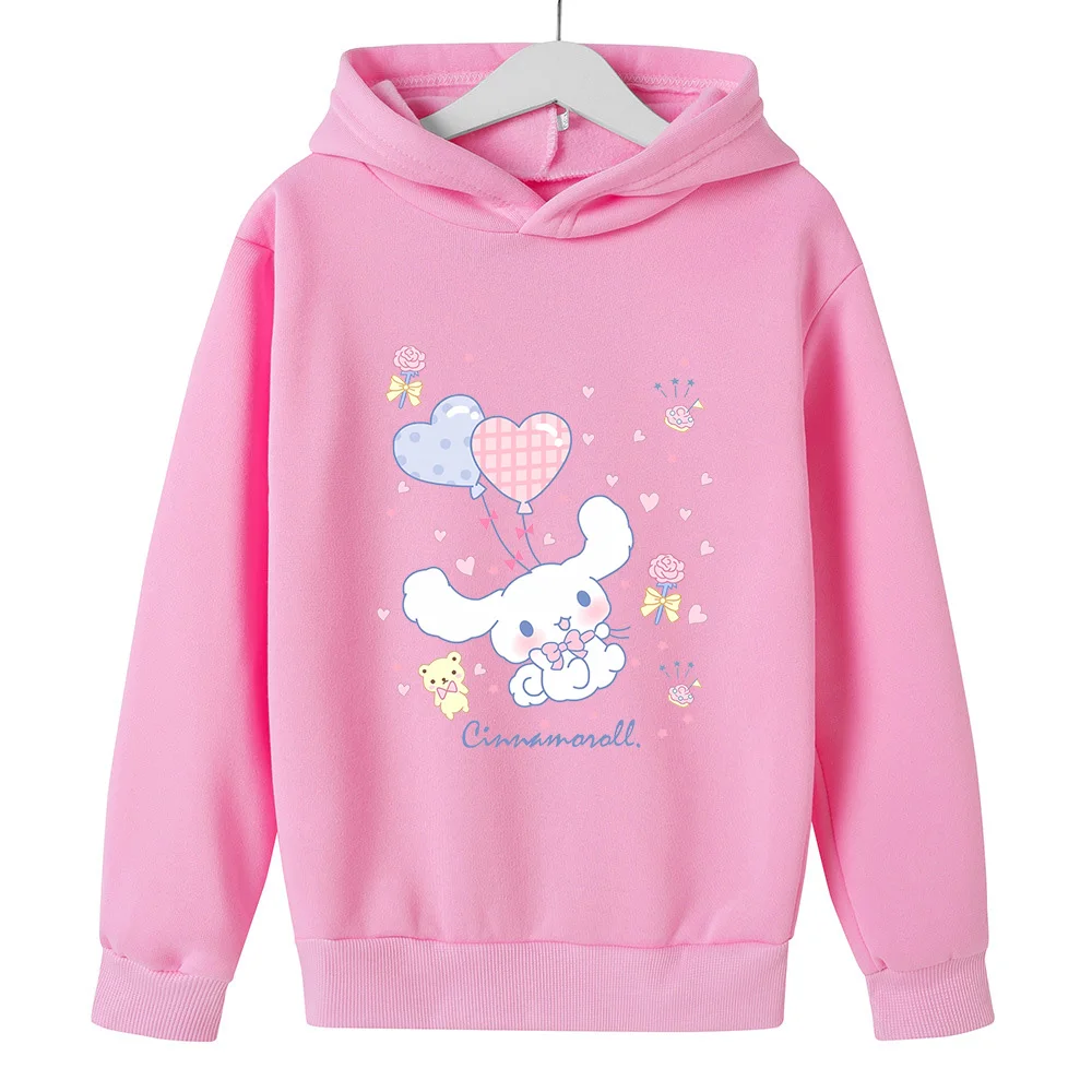 Top Trends: Cinnamoroll Children's Hoodies Sweatshirt Kawaii Sanrio Pullover Fashion Anime Cartoons Casual Clothes Girls Boy Kids Warm Tops Shoppable Styles