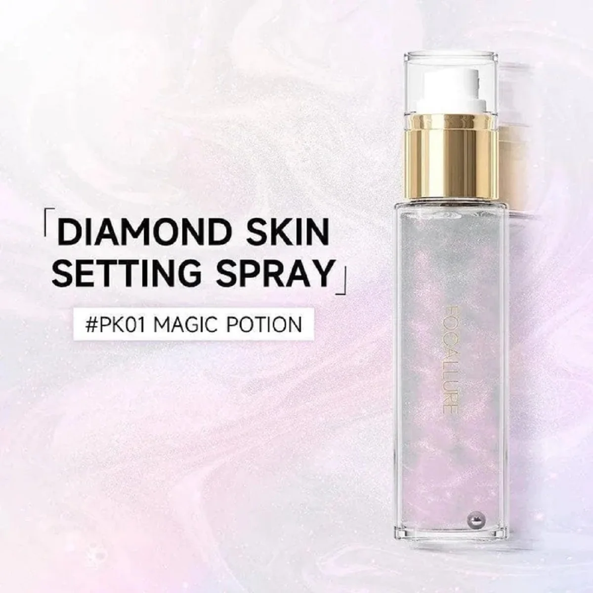 Top Trends: FOCALLURE Diamond Makeup Setting Spray Hydrating Primer Pearlescent Long-Lasting Oil-control Moisturizing Lock Face Cosmetics Shoppable Styles - Image 5