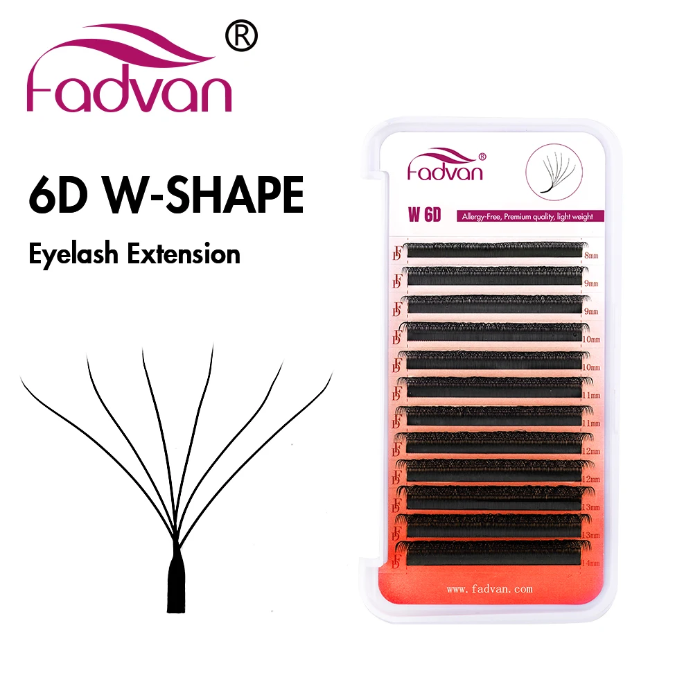 Top Trends: FADVAN New 6D - W Shaped Eyelash Extensions 0.07 C / D / L 8-15 Mm Soft Natural Professional Lash Shoppable Styles