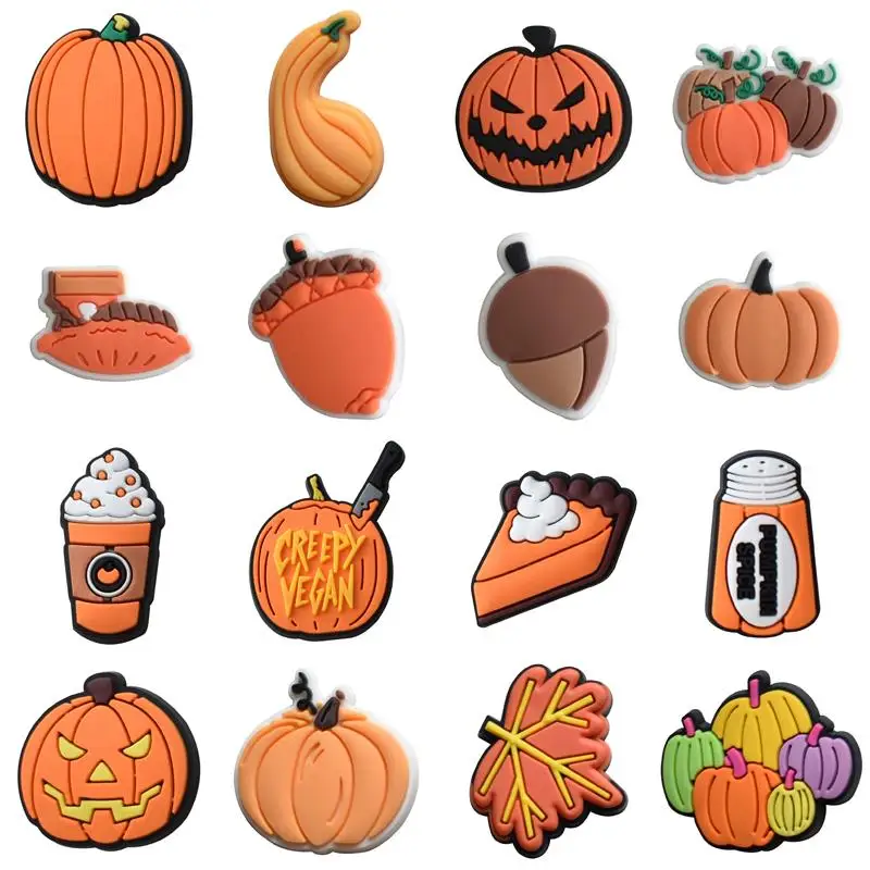 Top Trends: 1pcs Shoe Charms Decorations Fits For Crocs Boys Girls Kids Women Teens Christmas Gifts Birthday Party Favors Pins Xmas Pumpkin Shoppable Styles