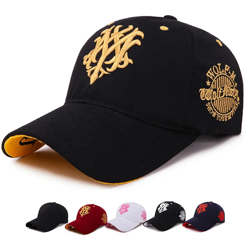 Top Trends: Totem Embroidered Baseball Cap Fashion Men Women Caps Spring And Summer Snapback Hip Hop Hat Adjustable Flame Sun Shading Hats Shoppable Styles