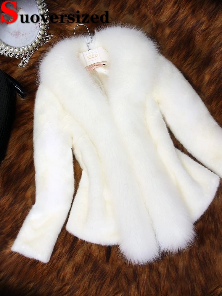 Top Trends: Winter Thicken Warm Faux Fur Coats Imitation Mink Furry Jacket Elegant Slim Plush Jaqueta Fashion Women Short Chaquetas New Shoppable Styles