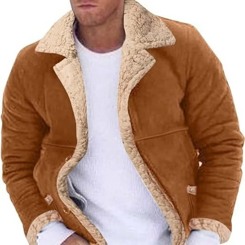 Top Trends: Plus Size Leather Coat Menswear Fashion Brand Winter New Fashion Men's Fur Integrated Fleece-lined Padded Jacket Men Shoppable Styles