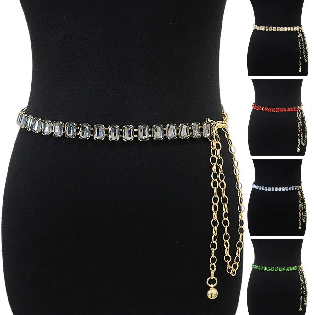 Top Trends: Waist Chain Wear-resistant Waist Belt Fine Workmanship Dress Accessories Fashion Sparkling Faux Crystal Women Chain Belt Shoppable Styles - Image 6