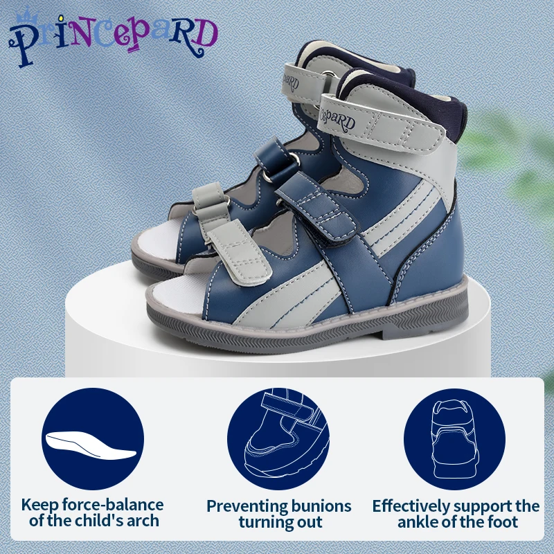 Top Trends: Orthopedic Sandal For Boys Kids High-Top Ankle Brace Support, Splicing Buckle Strap Summer Children Shoes With Corrective Insole Shoppable Styles