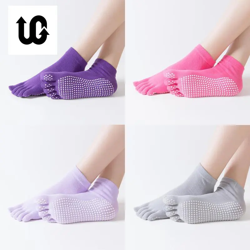 Top Trends: Women Sports Yoga Socks Anti-slip Five Fingers Silicone Non-slip 5 Toe Socks Ballet Gym Fitness Sports Cotton Socks Shoppable Styles