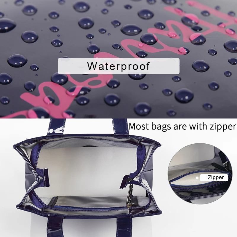 Top Trends: New Fashion Style Jelly Handbag For Women Eco Friendly Flower Tote Shopping Bag Reusable Waterproof PVC Shoulder Shopper Bag Shoppable Styles - Image 5