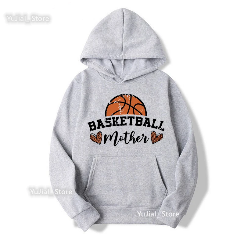 Top Trends: Cool Basketball Mother Graphic Print Sweatshirt Women Leopard Love Mother'S Day Hoodies Femme Winter / Spring / Autumn Tracksuit Shoppable Styles