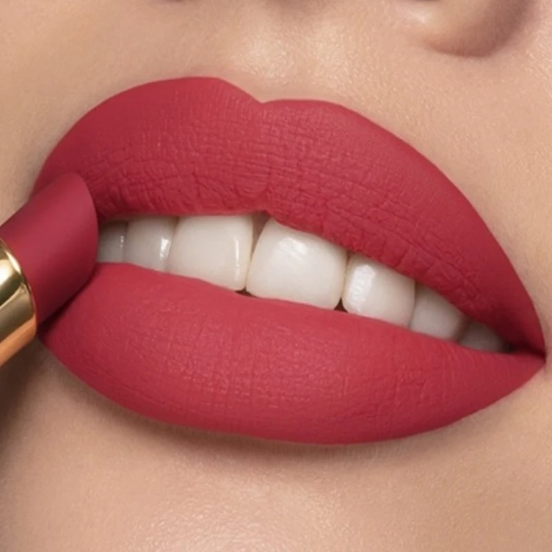 Top Trends: Lasting Nude Lipstick Waterproof Not Fading Sexy Matte Red Velvet Moisturizing Lipstick Crayon Highly Pigmented Lip Tint Makeup Shoppable Styles