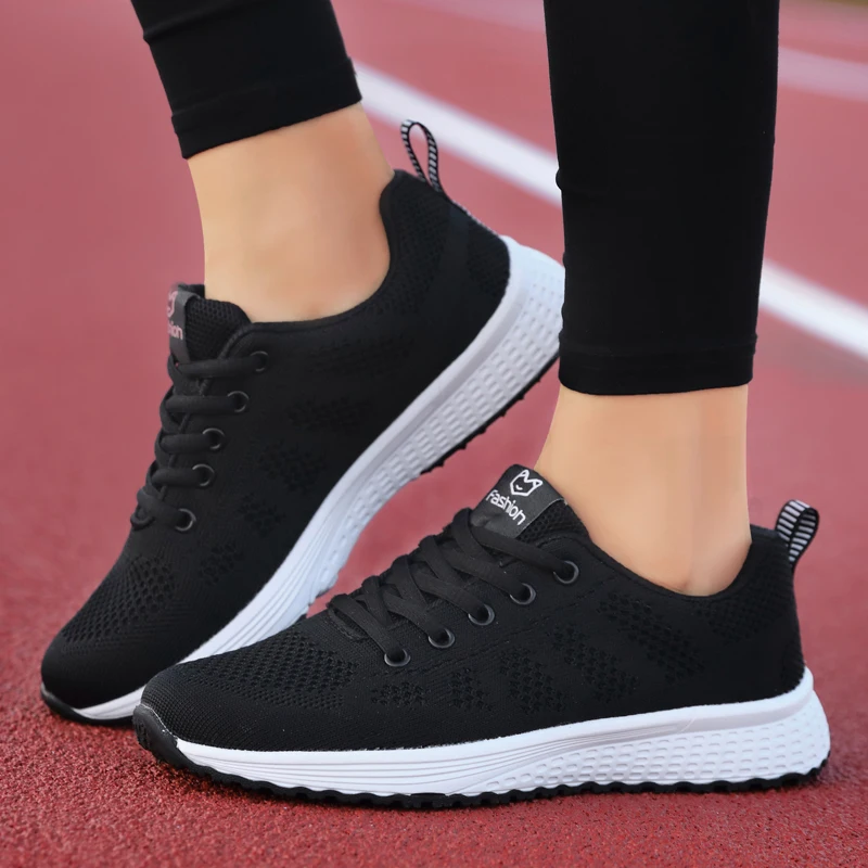 Top Trends: Women Flat Shoes Mesh Light Breathable Ladies Casual Shoes Summer Sneakers Luxury Brand Shoes Woman Running Sport Nursing Shoes Shoppable Styles