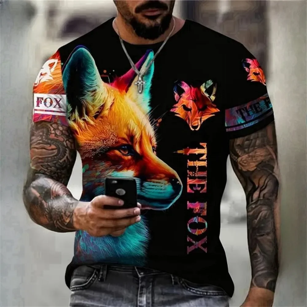 Top Trends: 3D Animal Print T Shirt For Men Fashion Trend High Quality Short Sleeve Leisure O-neck Loose Tops Hip Hop Harajuku Oversized Tee Shoppable Styles