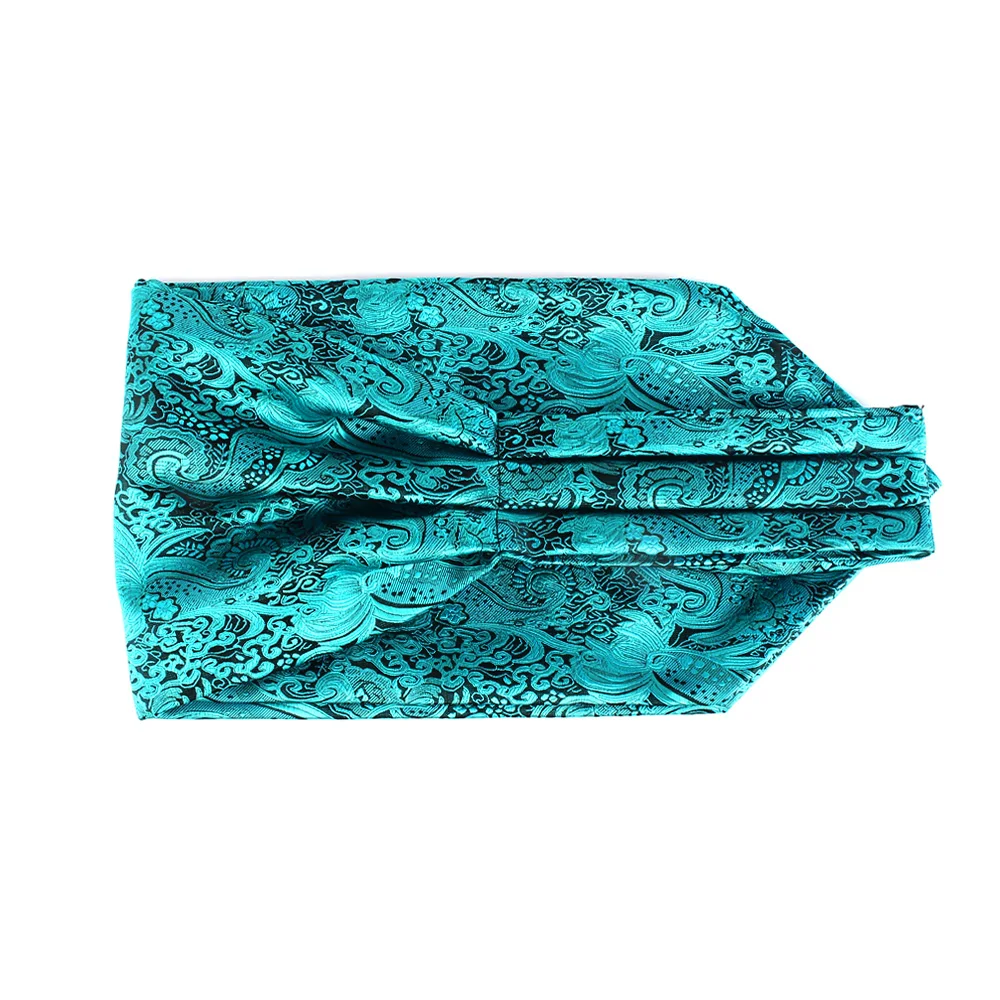 Top Trends: Green Pattern Cashew Tie For Men Wedding Formal Cravat Ascot Scrunch Self British Gentleman Polyester Paisley Neck Tie Luxury Shoppable Styles - Image 4