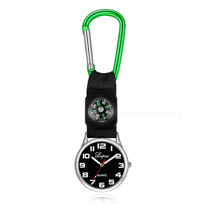 Top Trends: Nurse Fob Pocket Carabiner Clip Watch Medical Sports Hiking Watches Vintage Clock Mountaineering Compass Dropshipping Shoppable Styles