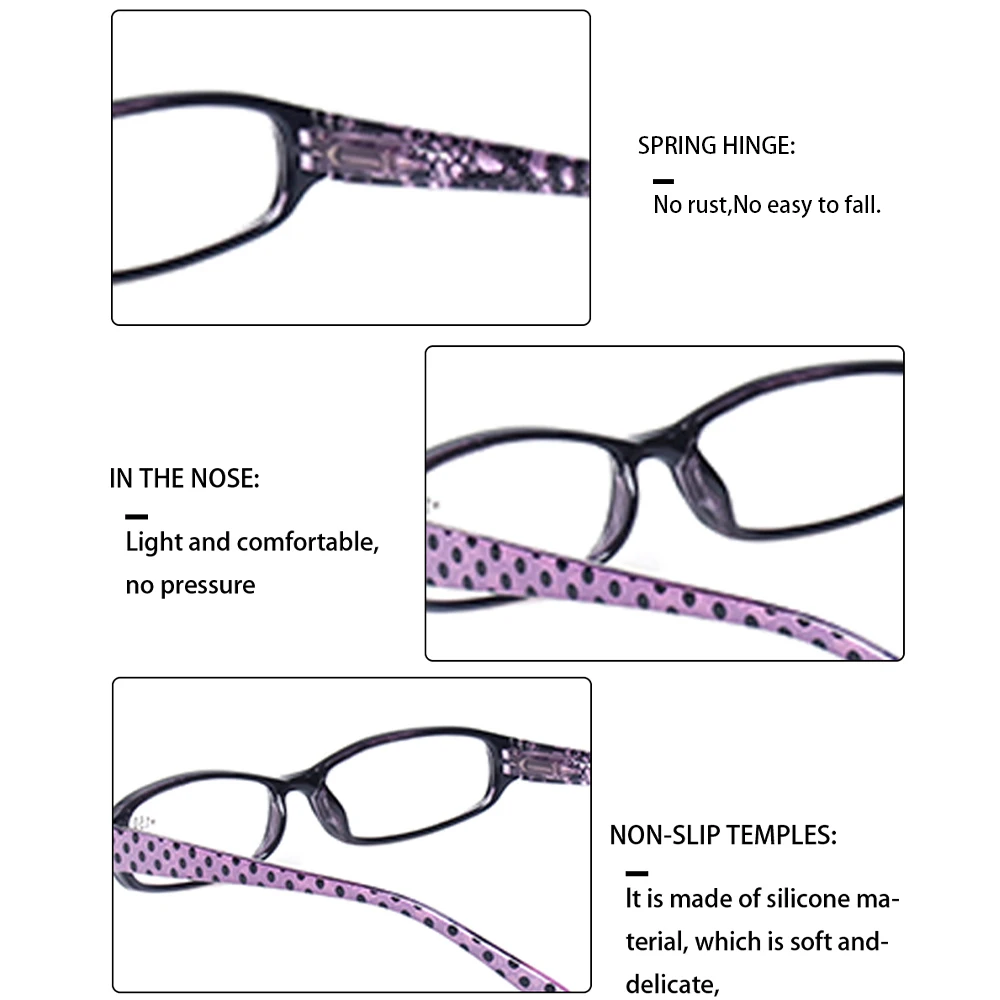 Top Trends: Reading Glasses Spring Hinge Classic Small Frame HD Reader Men And Women Diopter 0~600 Shoppable Styles - Image 5