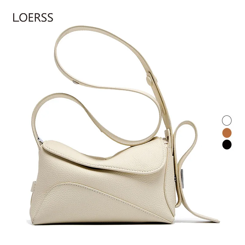 Top Trends: LOERSS Casual Shoulderbags For Women Genuine Leather Lady's Crossbody Bags Large Capacity Commute Shopping Bag 2023 New Design Shoppable Styles