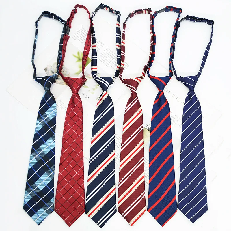 Top Trends: 33*6cm / 13*13cm JK Necktie For Wedding Party Boys Girls Tie Woven Necktie For Men Women Neck Wear Men's Stripe Ties Gifts Shoppable Styles