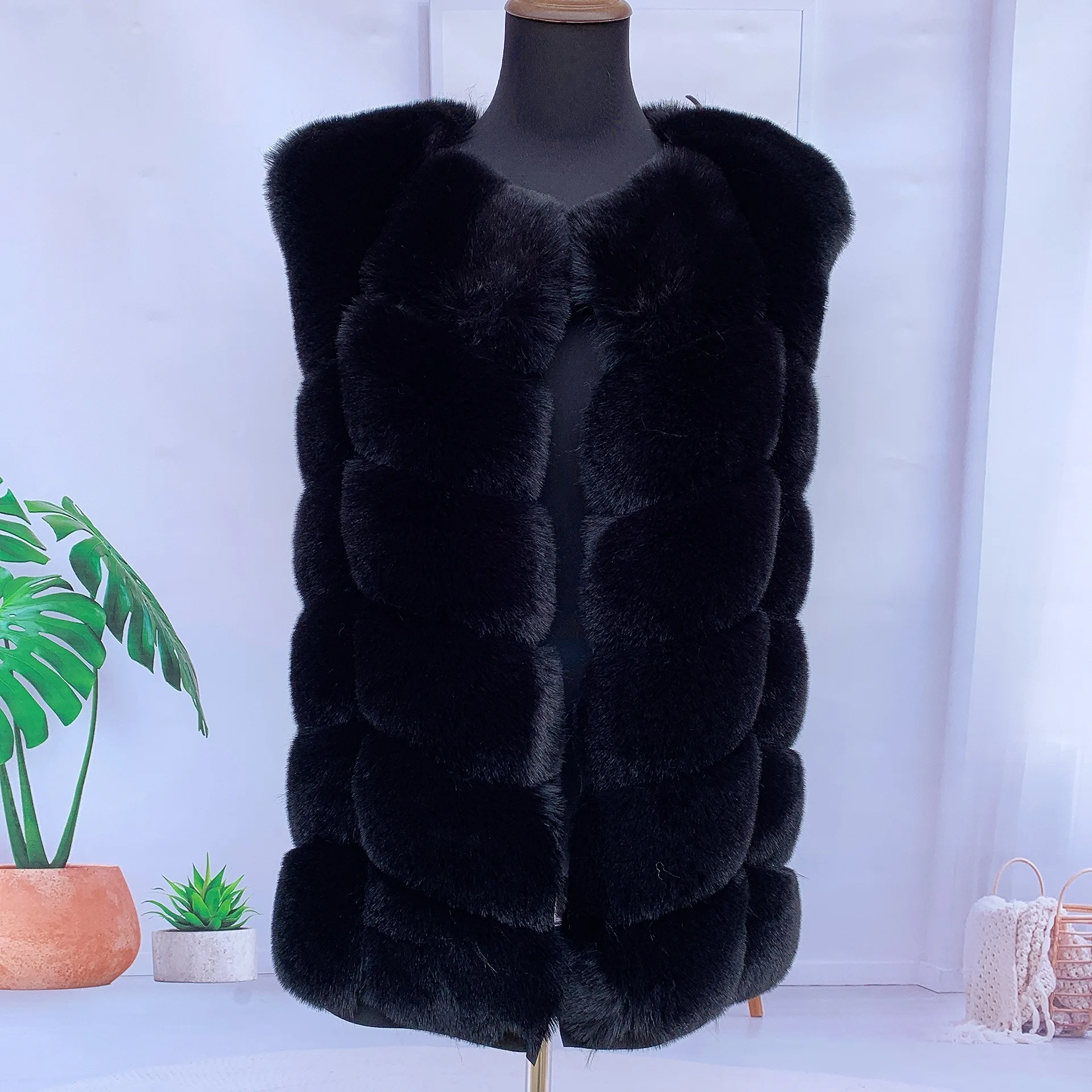 Top Trends: Fur Faux Fur Fox Fur Vest Ladies Winter Autumn Coat Faux Fur Fluffy Jacket Women Jacket Shaggy Coat Fur Jackets Faux Fur Jackets Shoppable Styles - Image 6