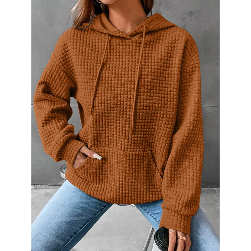 Top Trends: Autumn Winter Elegant Fashion Harajuku Sweatshirts Women All Match Tops Loose Casual Female Clothes Solid Long Sleeve Hoodies Shoppable Styles