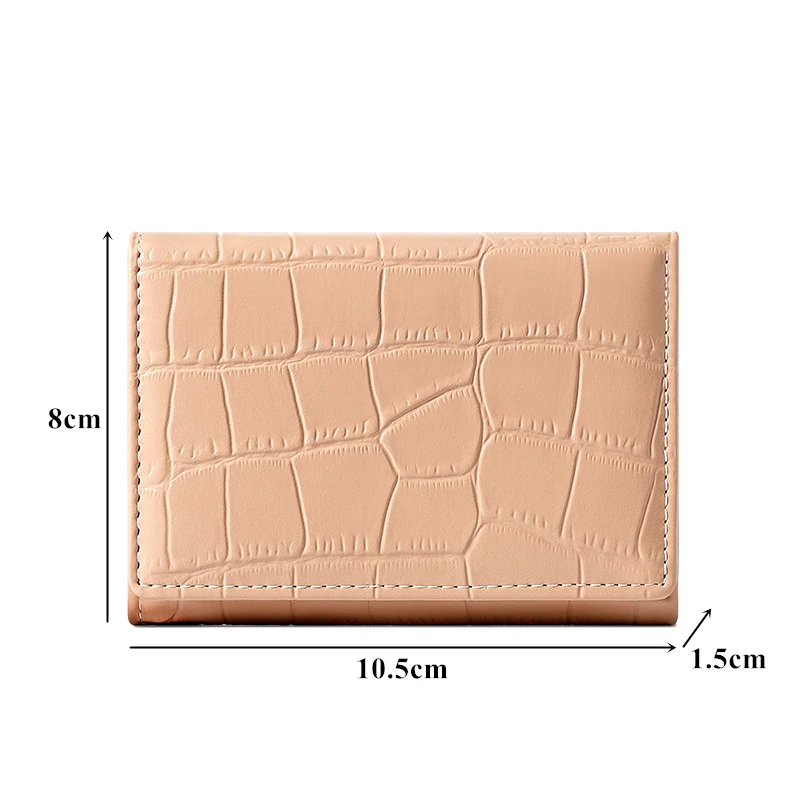 Top Trends: Creative Stone Pattern Short Wallets For Women Small PU Leather Quality Purse Card Holder Female Money Clip Students Coin Bag Shoppable Styles - Image 6