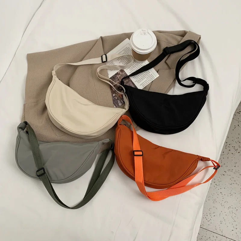 Top Trends: Solid Color Chest Bag For Women Large Capacity Travel Crossbody Female Half Moon Belt Bag Ladies Daily Street Fanny Packs 2022 Shoppable Styles