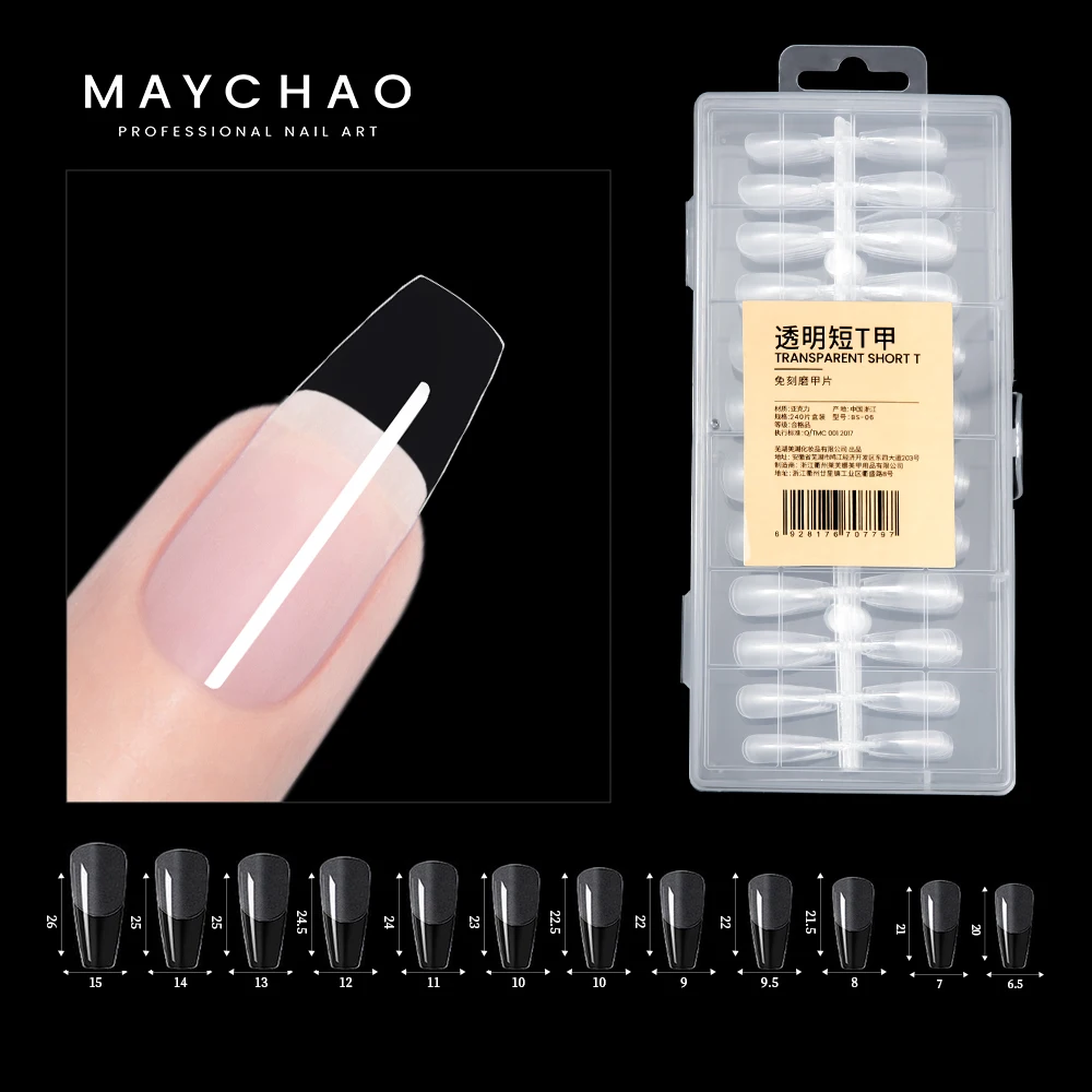 Top Trends: MAYCHAO 240PC Extension False Nail Tips Sculpted Cover Acrylic False Fake Finger UV Gel Polish Quick Extension Manicures Tool Shoppable Styles