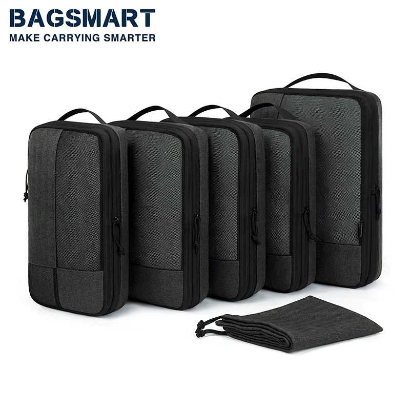 Top Trends: BAGSMART Compression Packing Cubes Men Travel Expandable Luggage Organizer Carry On Luggage Packing Organizers For Women Shoppable Styles