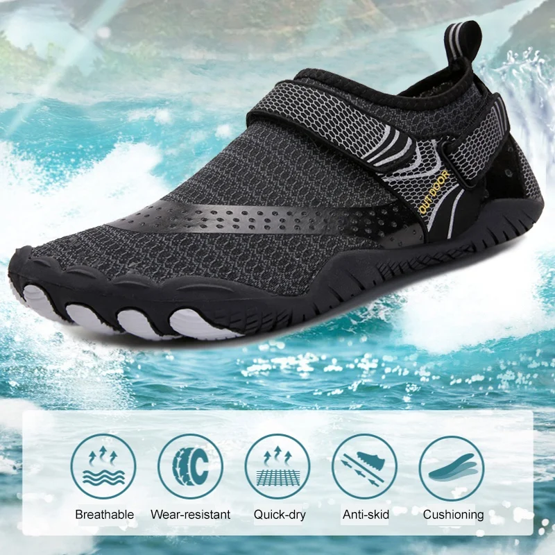 Top Trends: Swimming Shoes Men Beach Shoes Quick Dry Barefoot Surfing Slippers Hiking Water Shoes Wading Sneakers Shoppable Styles