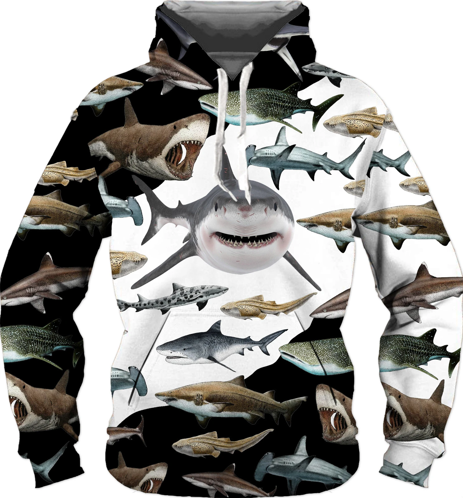 Top Trends: Fashion Sea Animal Shark 3D Printed Mens Hoodie Harajuku Streetwear Pullover Unisex Casual Sweatshirt Shoppable Styles