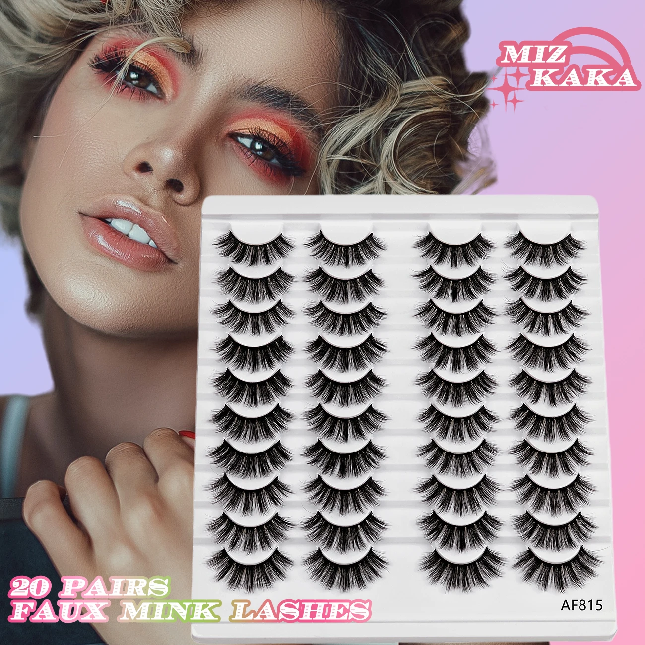 Top Trends: Fake Eyelashes 20 Pairs Fluffy Soft Wispy Volume Long False Eyelashes 3D Faux Mink Eyelash Fox Cat Eye Handmade Lashes Makeup Shoppable Styles