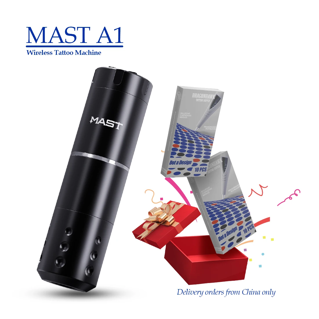 Top Trends: MAST Tattoo A1 Professional Wireless Tattoo Machine Pen Battery Portable Power Coreless Powerful Motor Digital LED Makeup Shoppable Styles