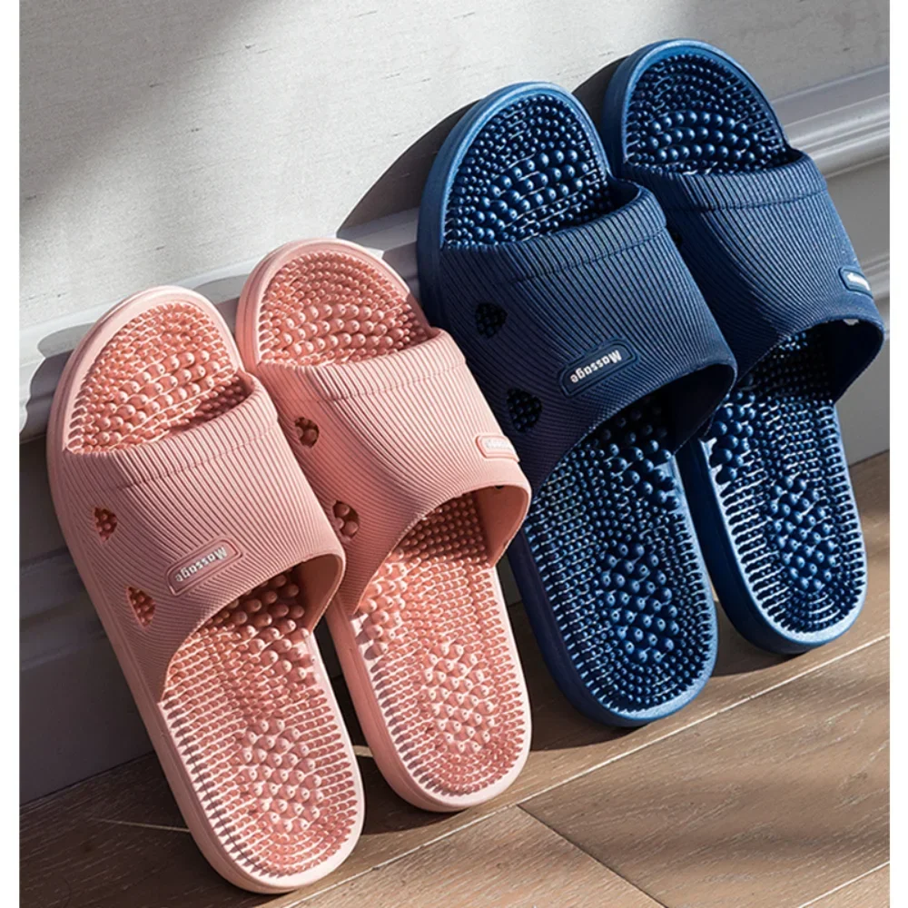 Top Trends: Foot Massage Men's Slippers Summer Bathroom Bath Indoor Non-slip Household Soft Bottom Anti-odor Sandals Slipper Shoppable Styles