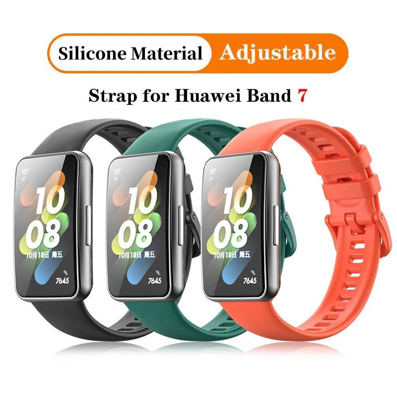 Top Trends: Silicone Strap For Huawei Band 7 Accessories Smart Watch Replacement Watchband Wristband Correa Bracelet For Huawei Band 7 Shoppable Styles