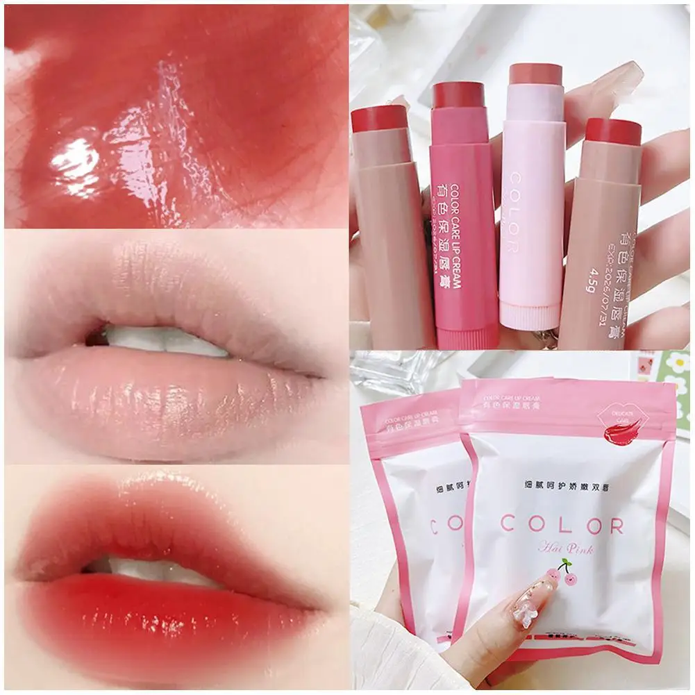 Top Trends: 1 / 3pcs Lip Balm Moisturizing Anti-dry Lip Balm Easy To Carry Anti-cracking Lipstick Colored Lip Tint Makeup Lip Care Cosmetics Shoppable Styles