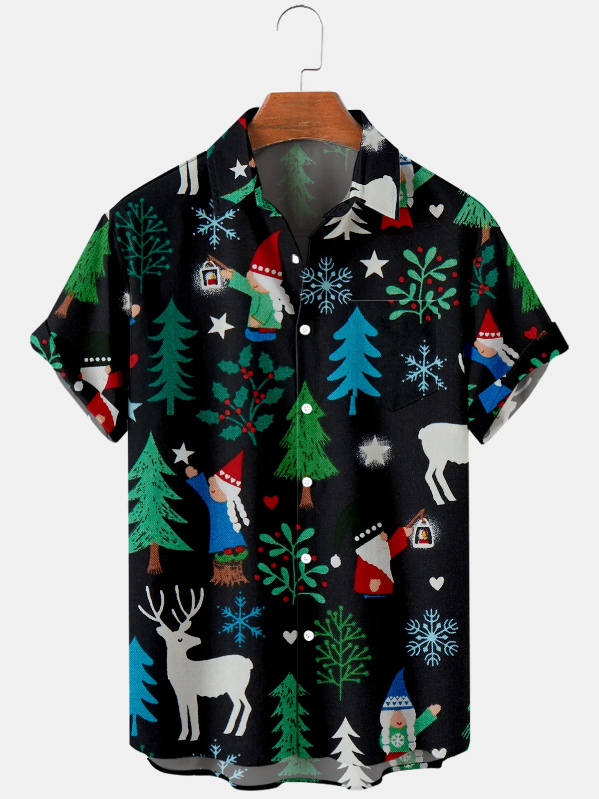 Top Trends: 2021 New Christmas T-shirt For Men Hawaii High-quality Men's And Women's T-shirt Beach Trend Cool Short-sleeved Oversized Shirt Shoppable Styles