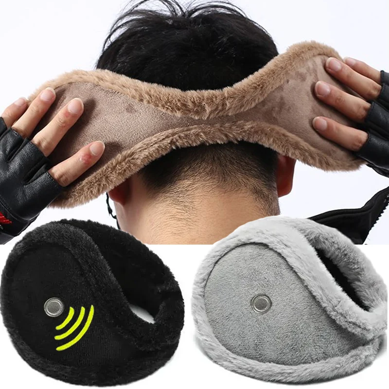 Top Trends: Warm Thicken Velvet Earmuff With Receiver Winter Outdoor Cycling Fleece Rabbit Fur Men Women Ear Cover Protector Plush Ear Muffs Shoppable Styles