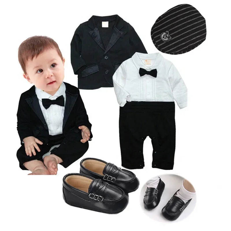 Top Trends: Baby Clothes Set Newborn Gentleman Boys Boss Outfit Romper Coat 1 Year Old Birthday Formal Wedding Suit Shoppable Styles