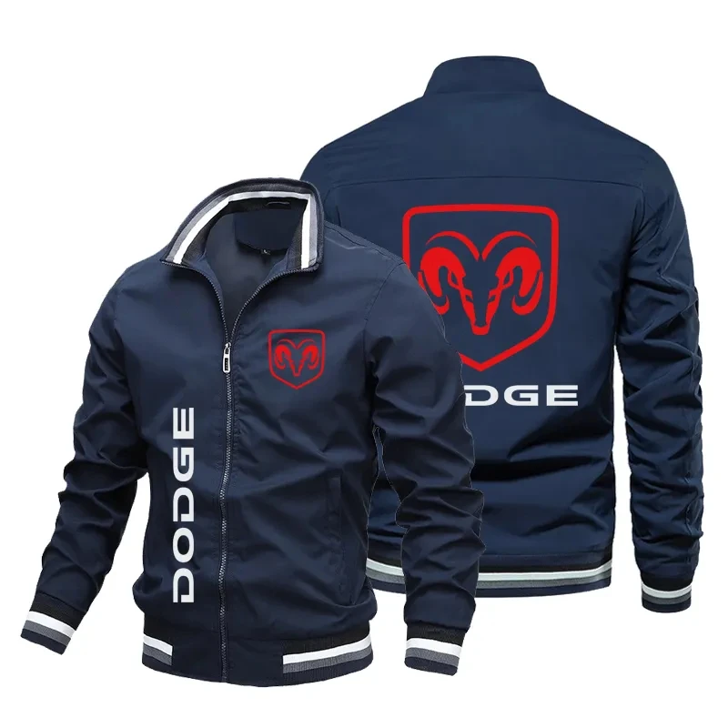 Top Trends: 2023 Spring And Autumn New Dodge Logo Automotive Men&#039;s Bomber Casual Outdoor Fashion Ultra Thin Zipper Sport Jacket Shoppable Styles